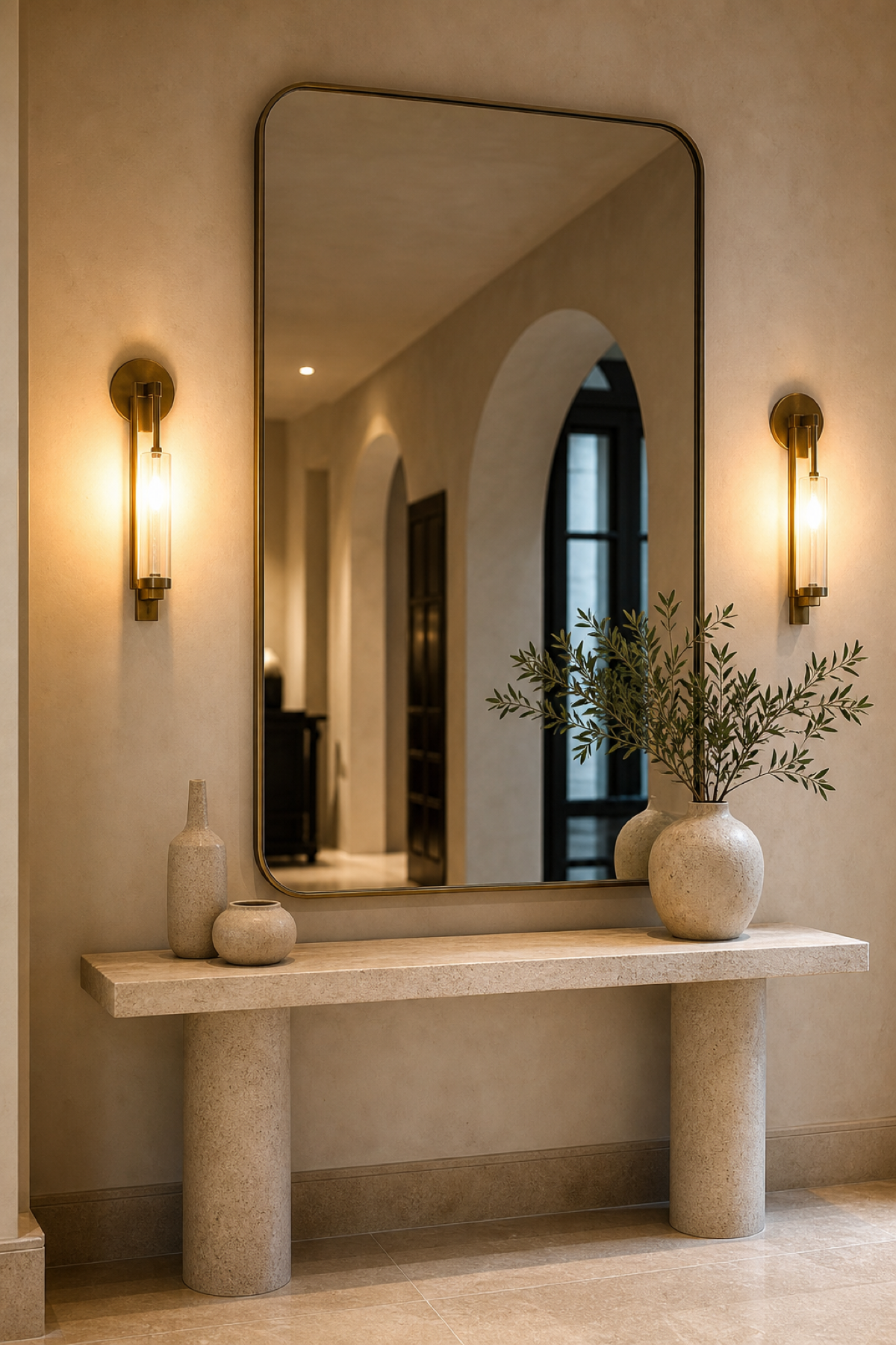 Add Sconces On Both Sides for Mirror Design Wall Ideas That Brighten And Elevate Any Room