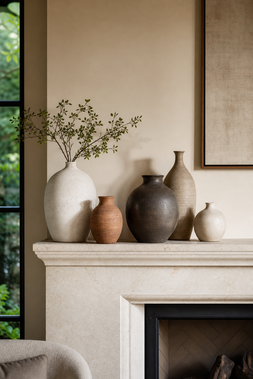 create a ceramic vase cluster for DIY home decor