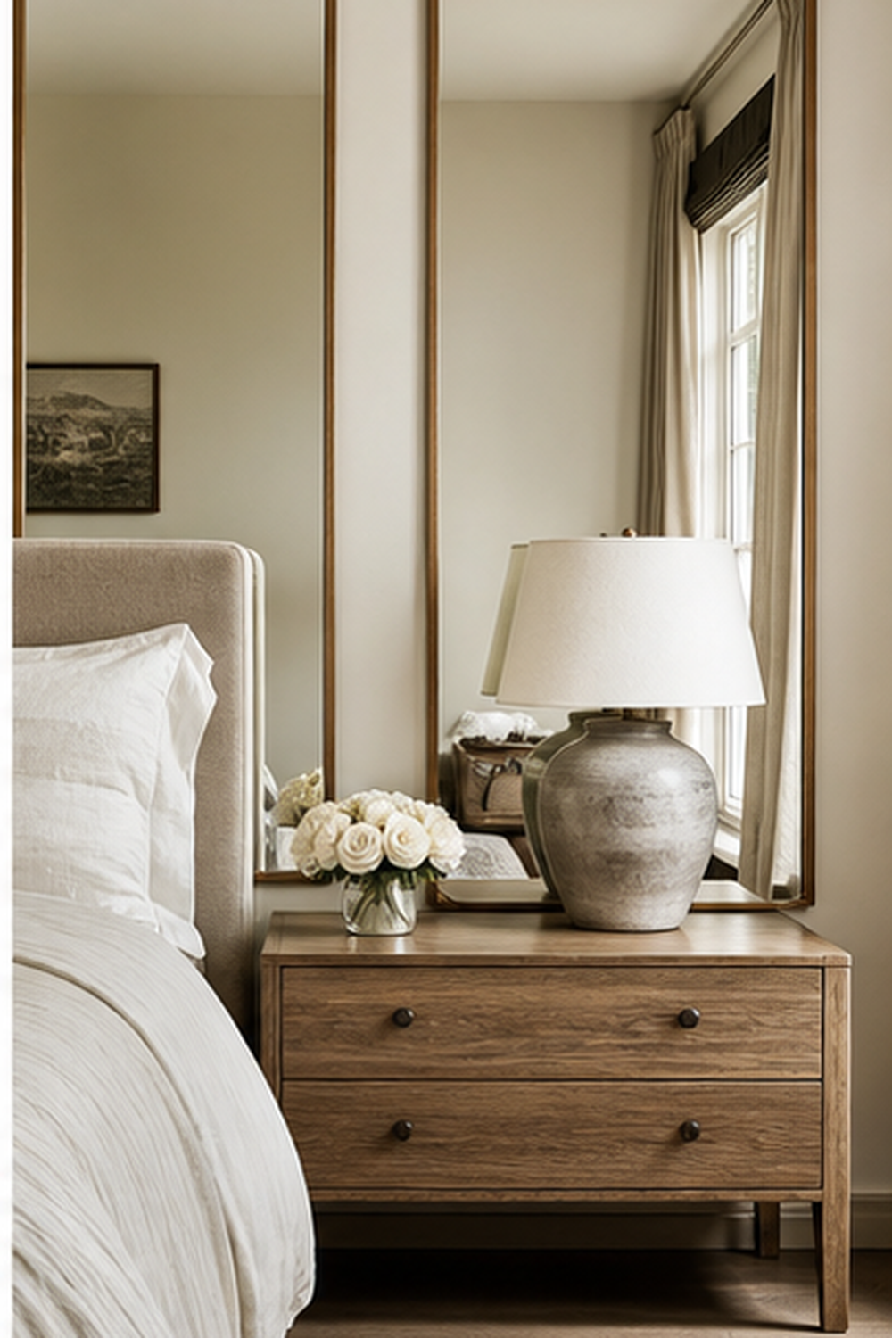 Mirror Behind Nightstands for big mirror ideas