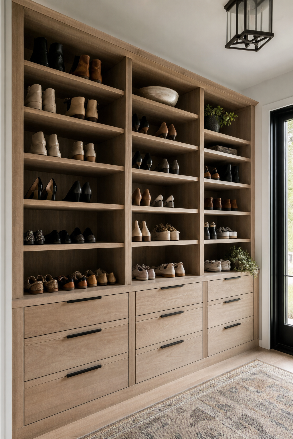 Make A Shoe Wall Look Like Millwork