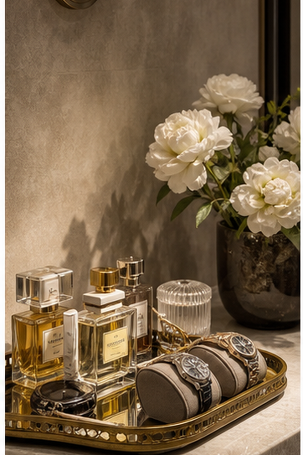 Perfume And Watch Shelf for small walk-in closet ideas