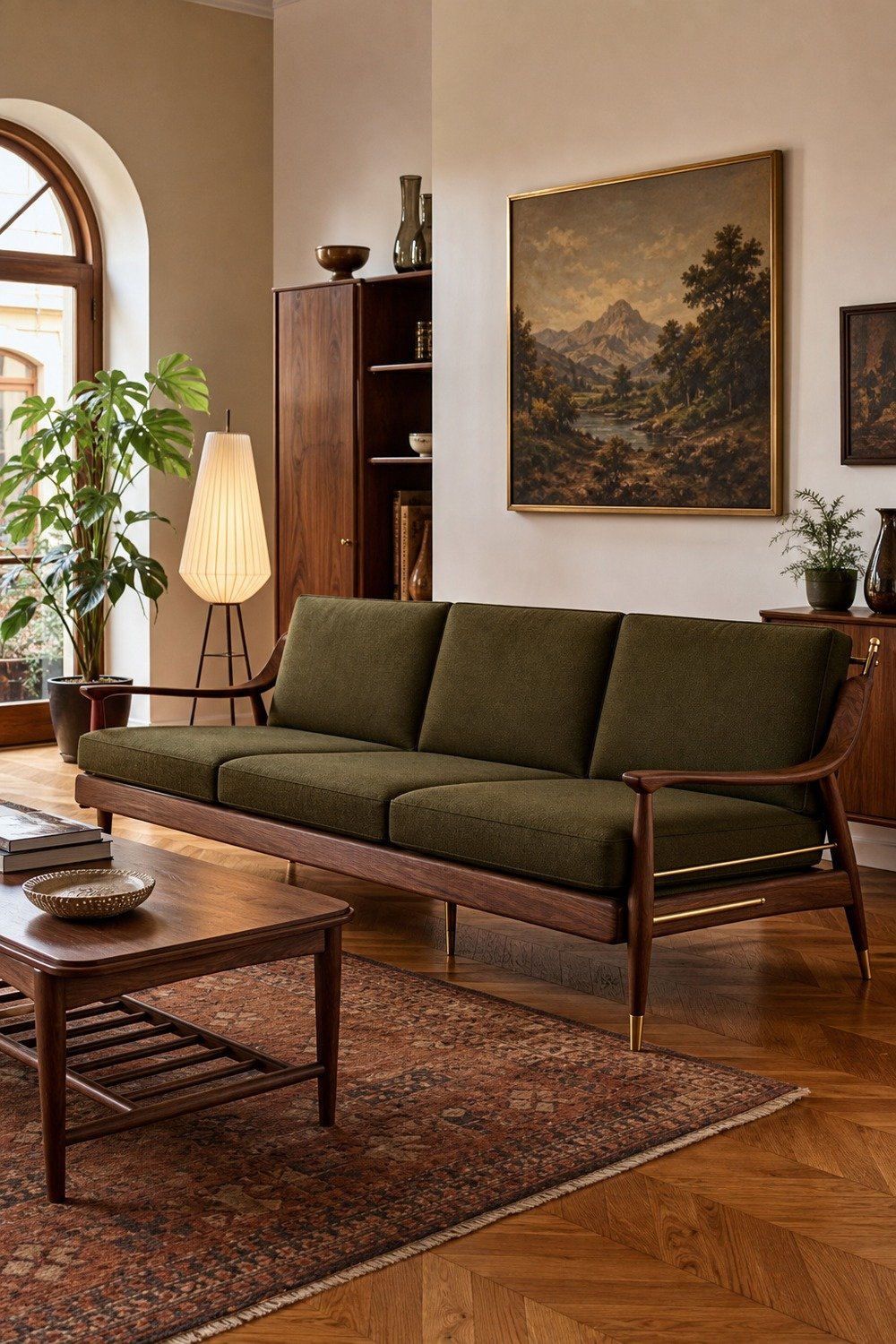 Midcentury Walnut Sofa for premium sofa ideas