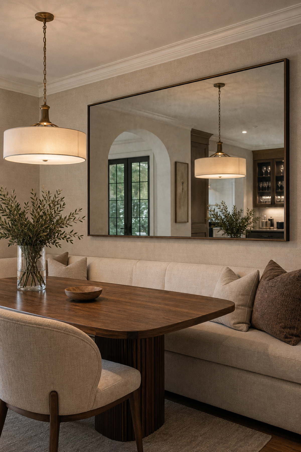 Let A Mirror Expand A Dining Area for Mirror Design Wall Ideas That Brighten And Elevate Any Room