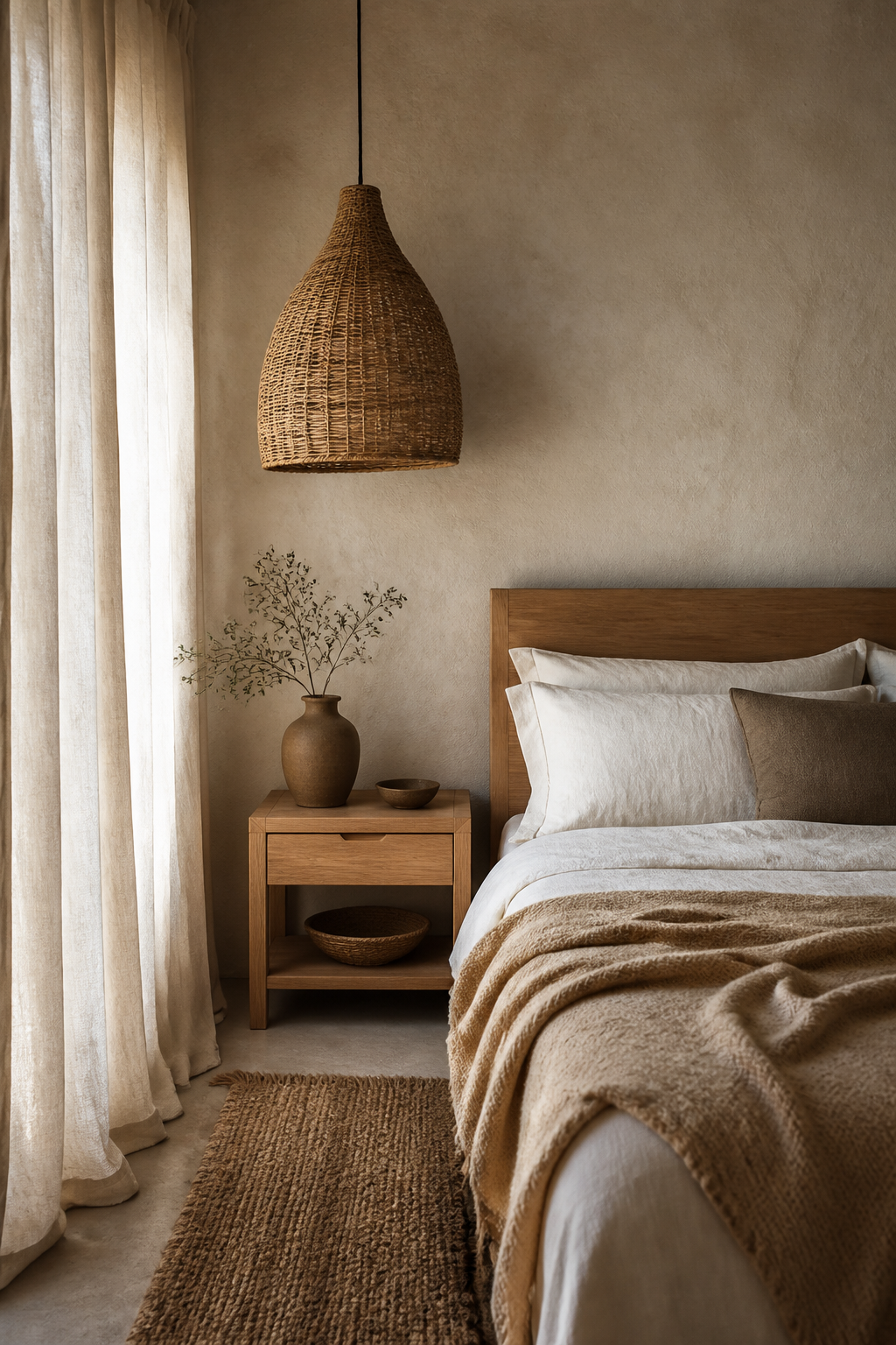 Let Natural Materials Set The Mood for Chill Room Aesthetic To Inspire Your Next Home Refresh