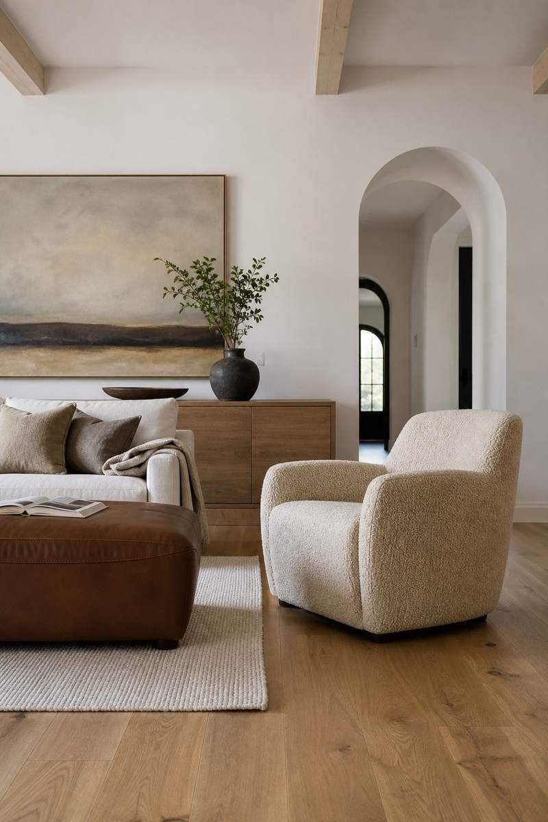 Keep The Rug Generous for L Shaped Sofa Designs To Anchor A Stylish Living Room