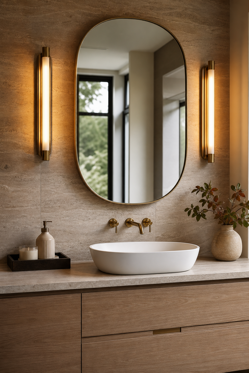 Layer Modern Sconces At Eye Level
