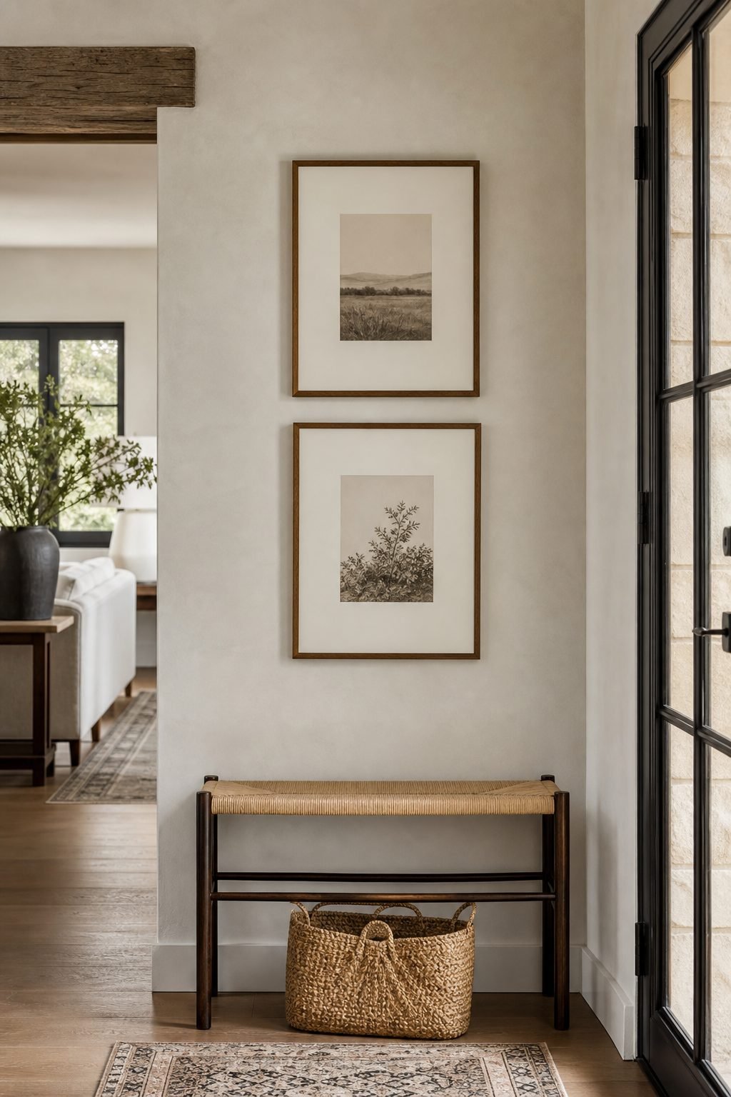 Style A Vertical Stack In Narrow Spaces for Wall Decor To Give Blank Walls More Personality