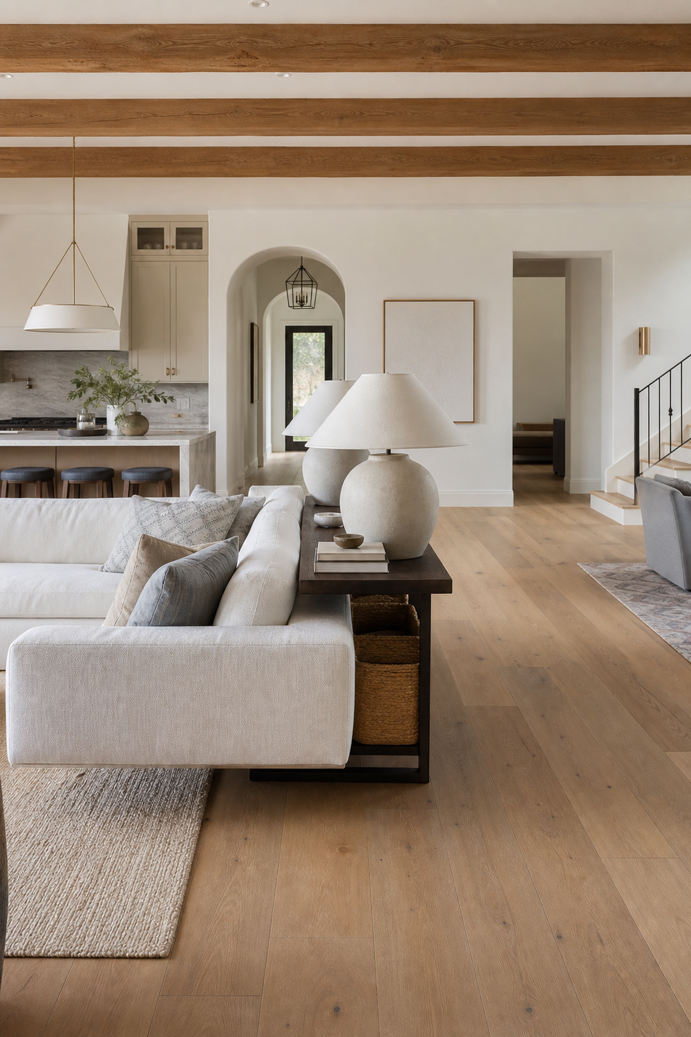 Add A Console Behind The Sofa for Trendy Sofas Ideas To Anchor A Stylish Living Room