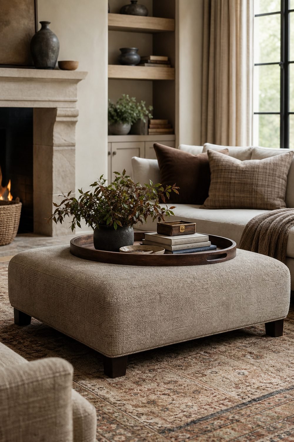 Add A Console Behind The Sofa for L Shape Sofa Living Room Ideas For A Cozy Designer Look
