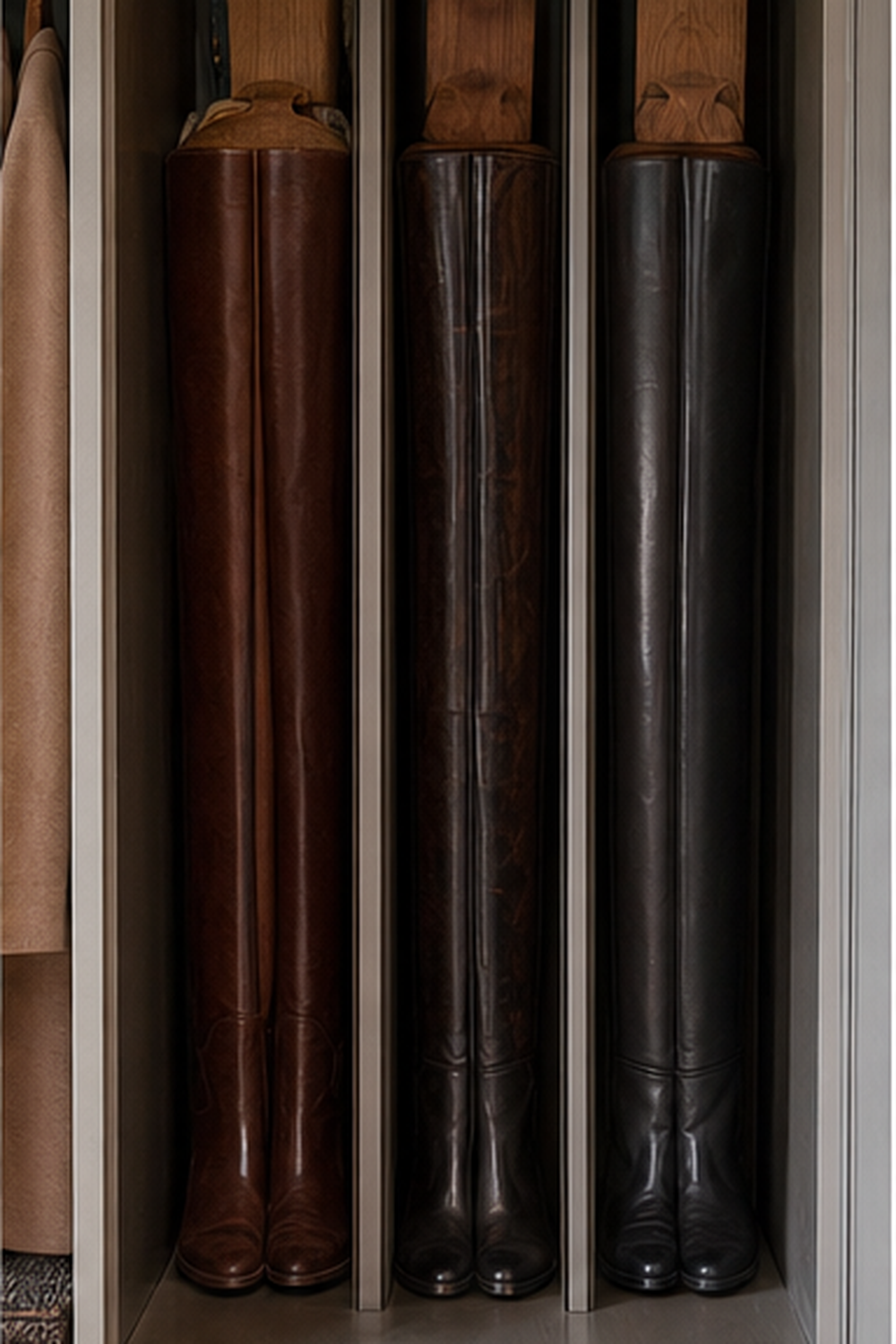 Tall Boot Compartment for small walk-in closet ideas