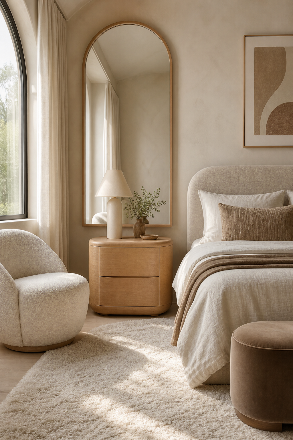 Soften Corners With Rounded Furniture for Chill Room Aesthetic To Inspire Your Next Home Refresh