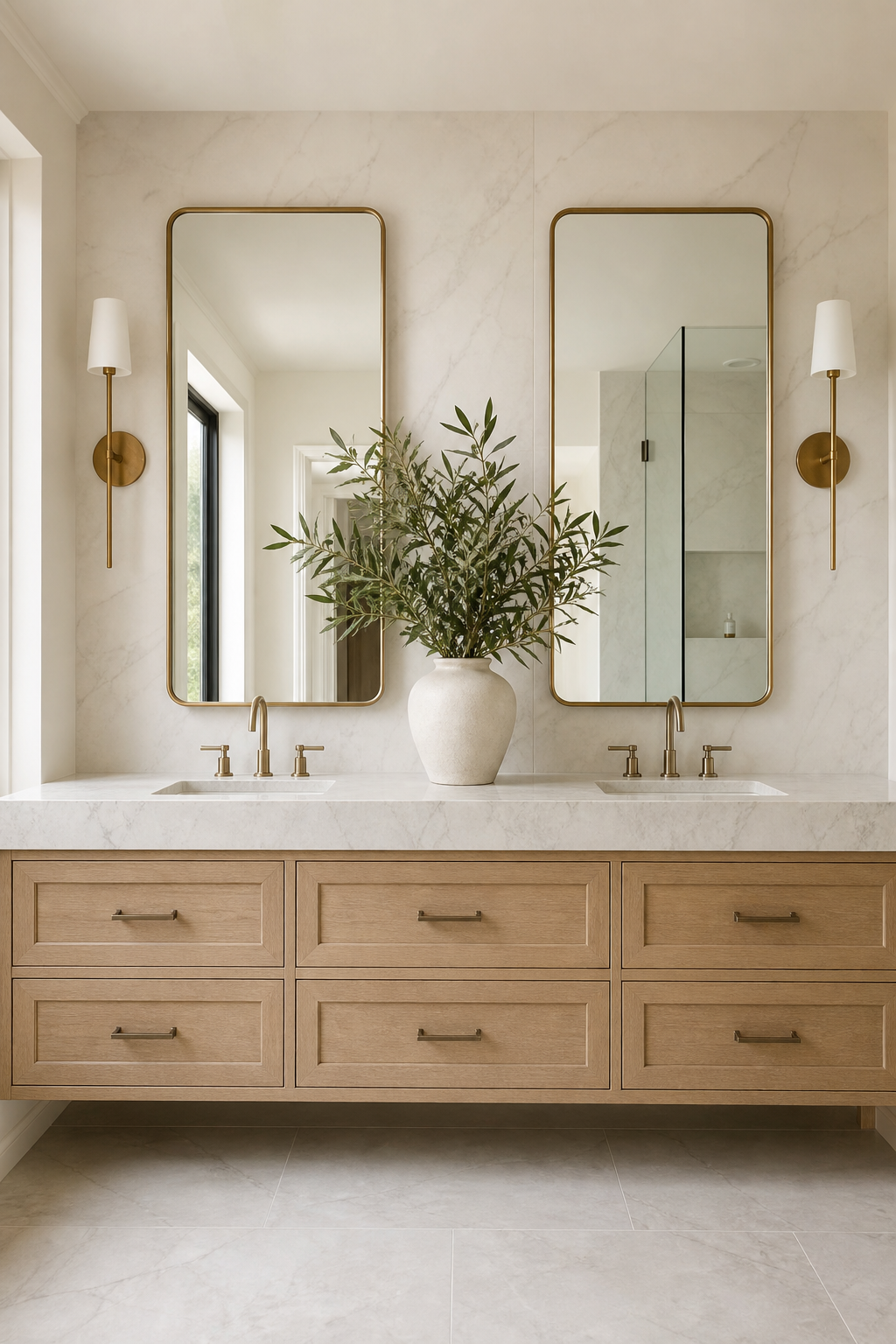 Create A Calm Double Vanity