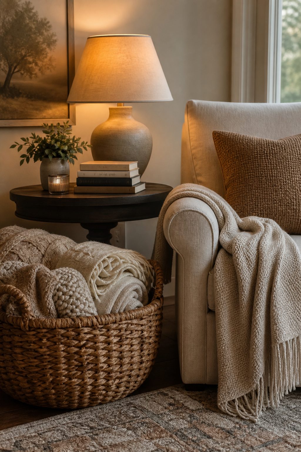 Keep A Basket Of Blankets Nearby