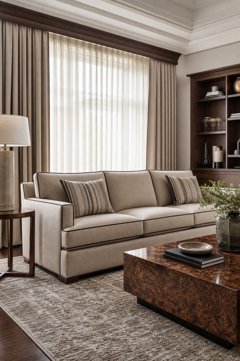 Sofa With Contrast Piping for premium sofa ideas