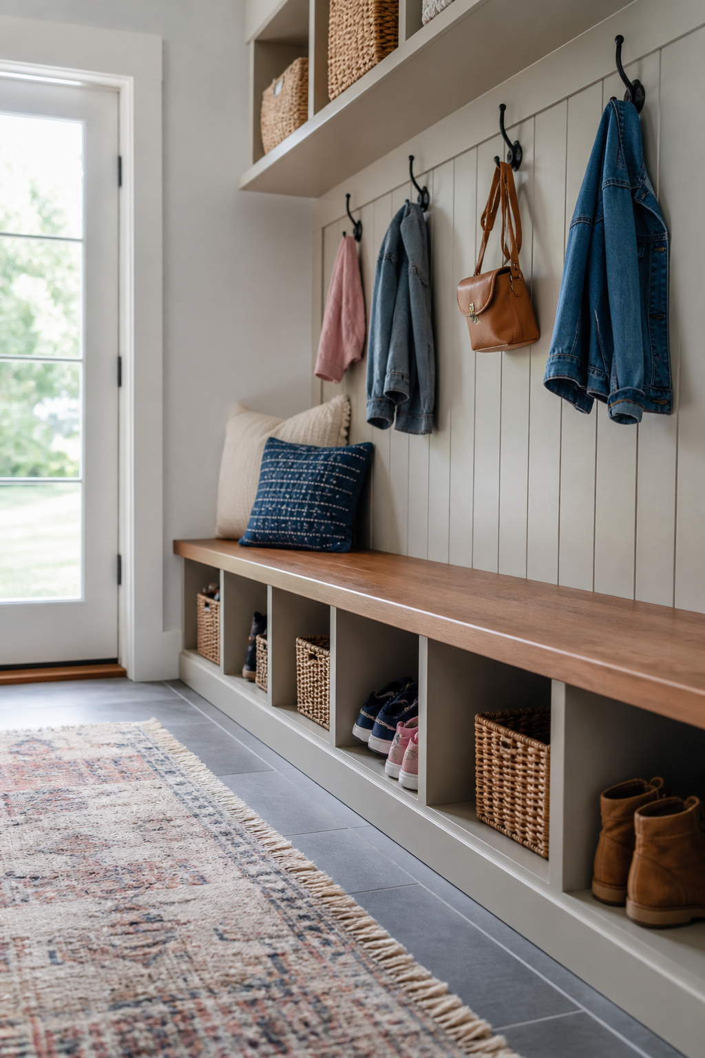 Create A Kids Height Hook Row