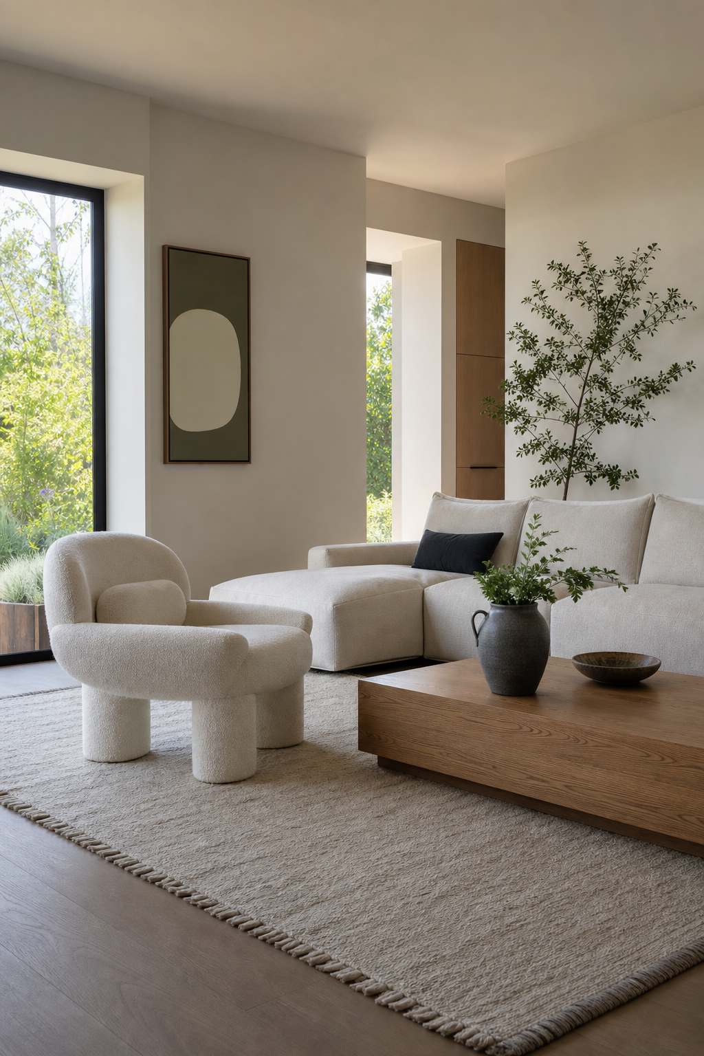 Let One Accent Chair Break The Match for Trending Sofa Designs To Anchor A Stylish Living Room