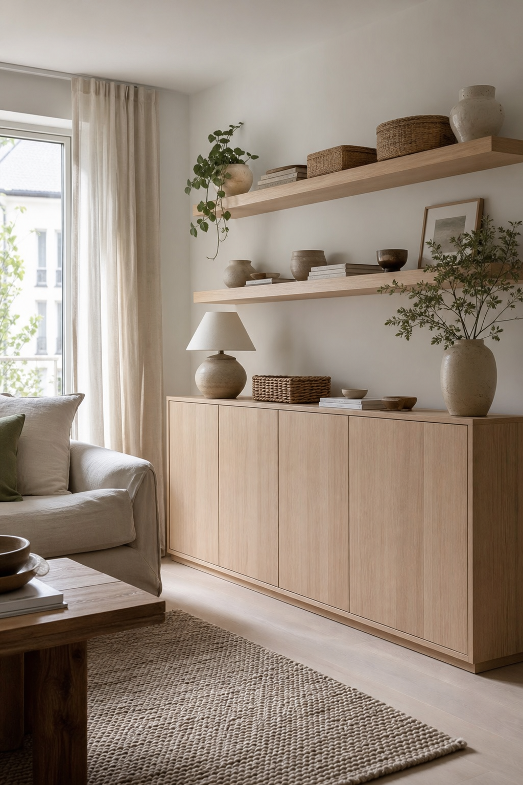 Use Closed Storage To Hide Clutter