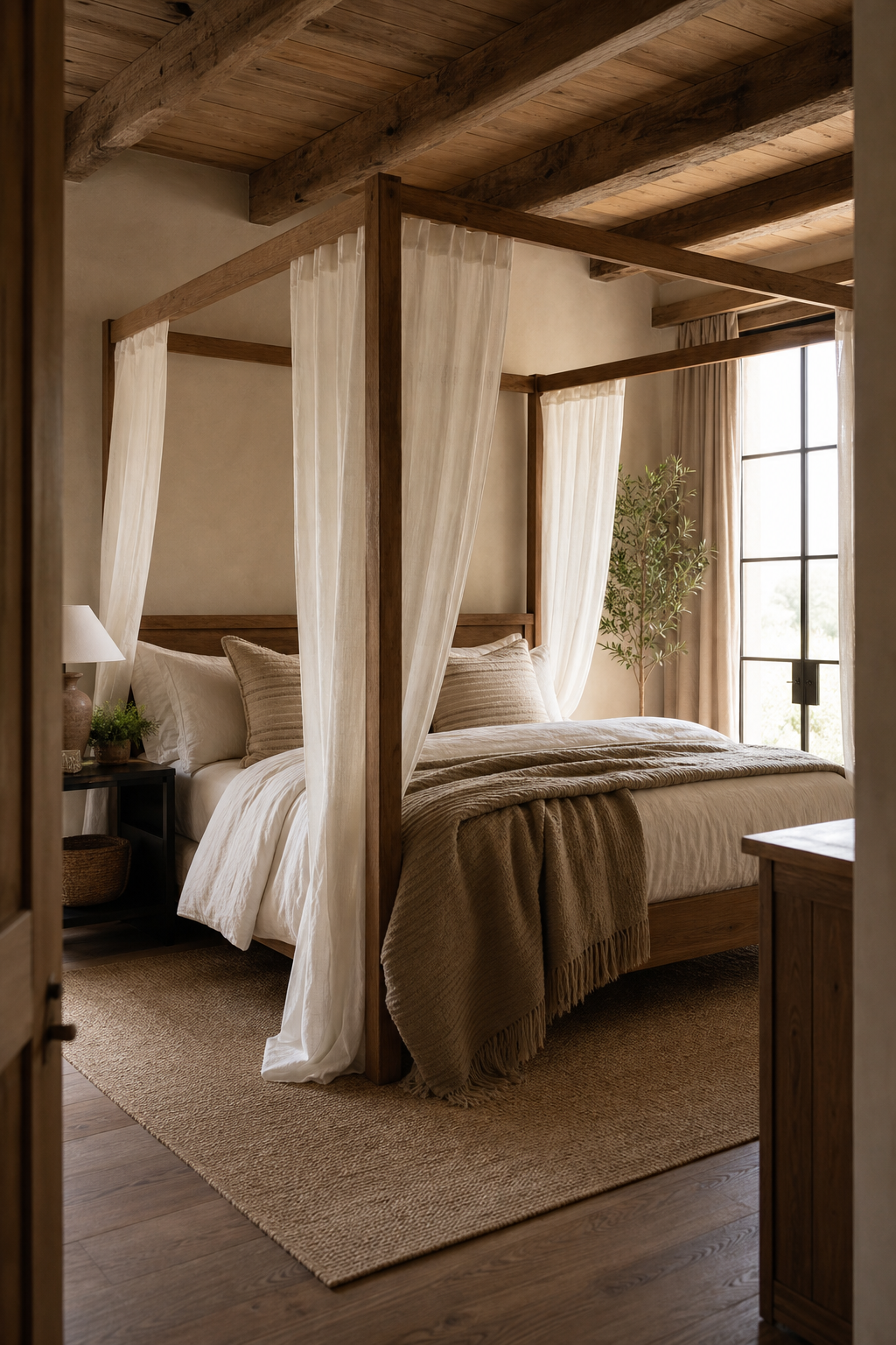 Try A Canopy Or Four-Poster Bed in a cozy Pinterest-worthy bedroom