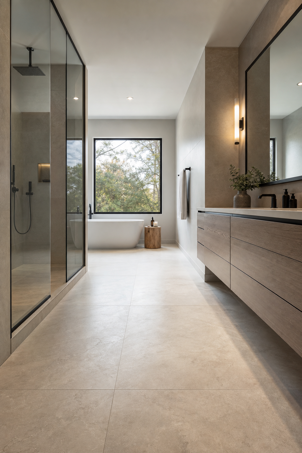 Choose Oversized Floor Tile