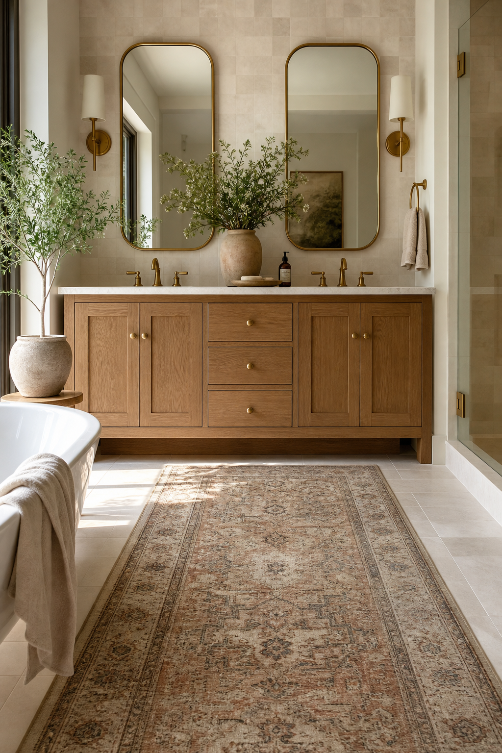 Use A Runner Instead Of A Bath Mat