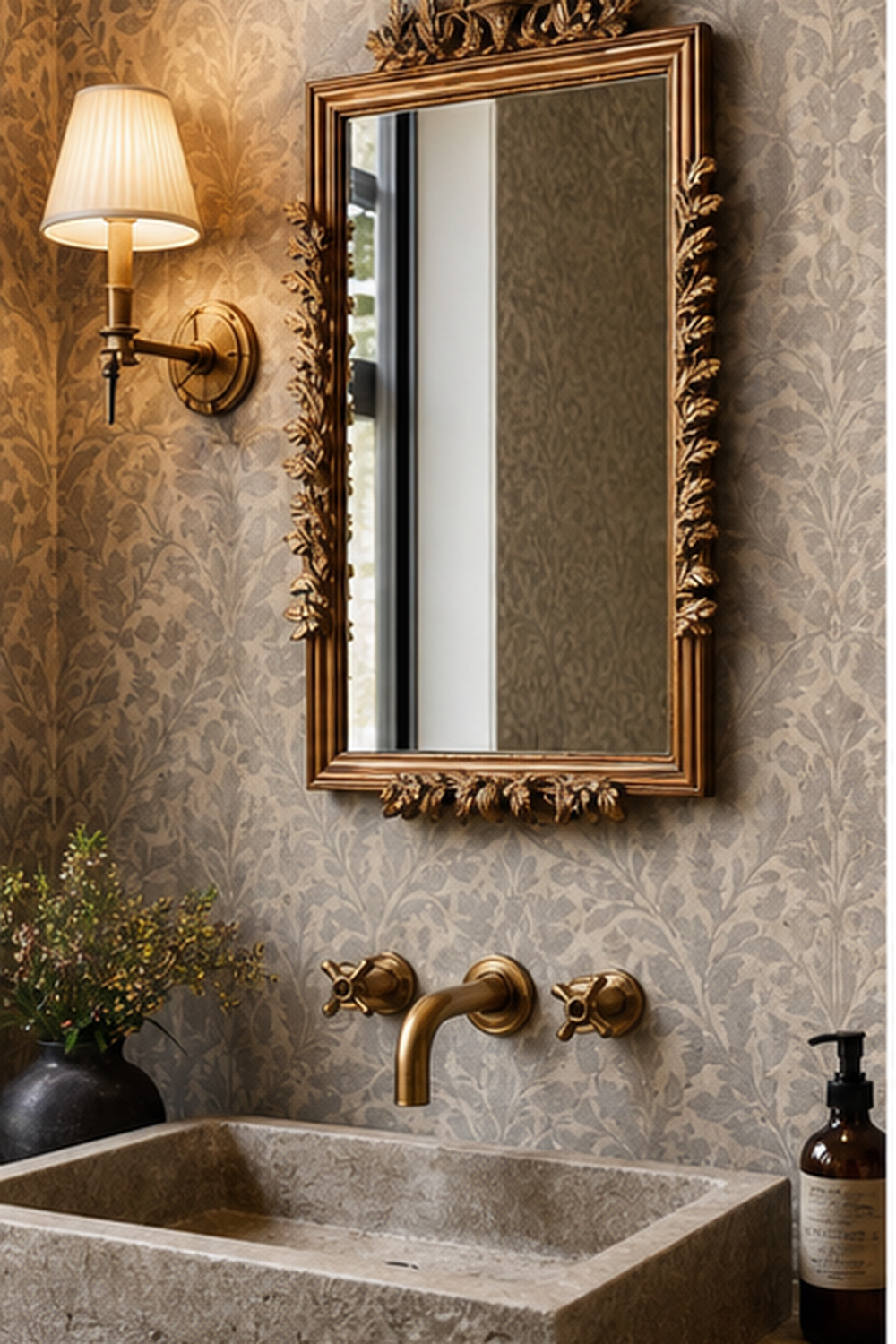 Tiny Powder Room Mirror for picture mirror ideas