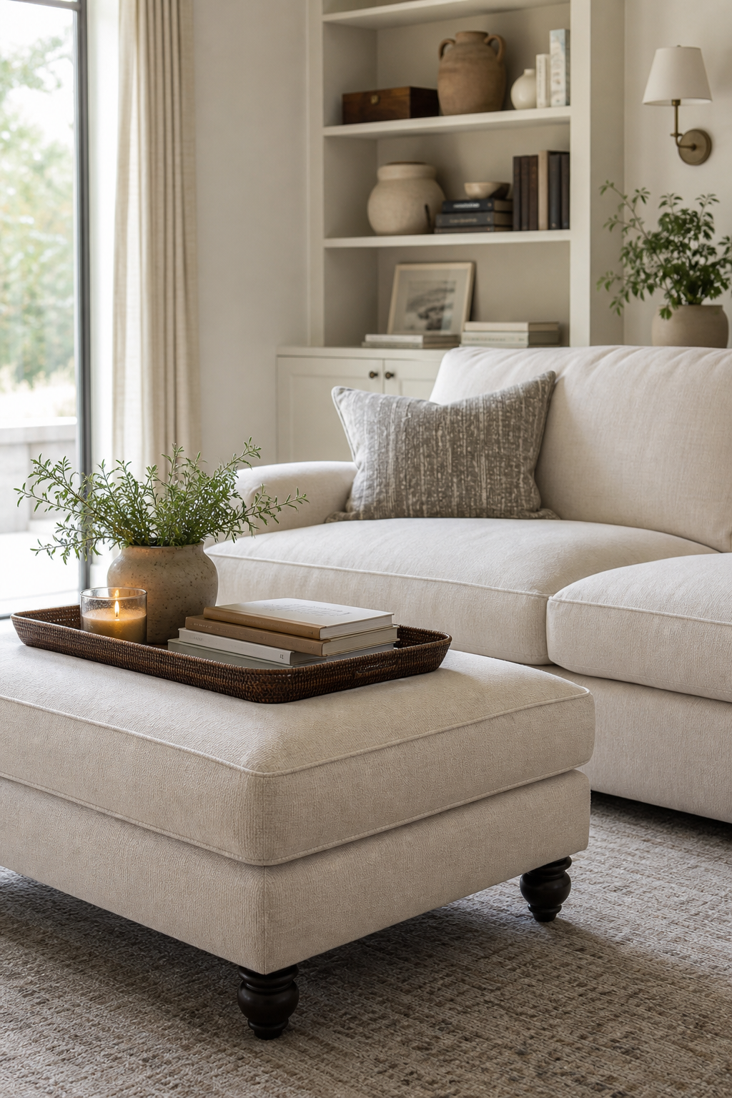 Add An Ottoman For Softness