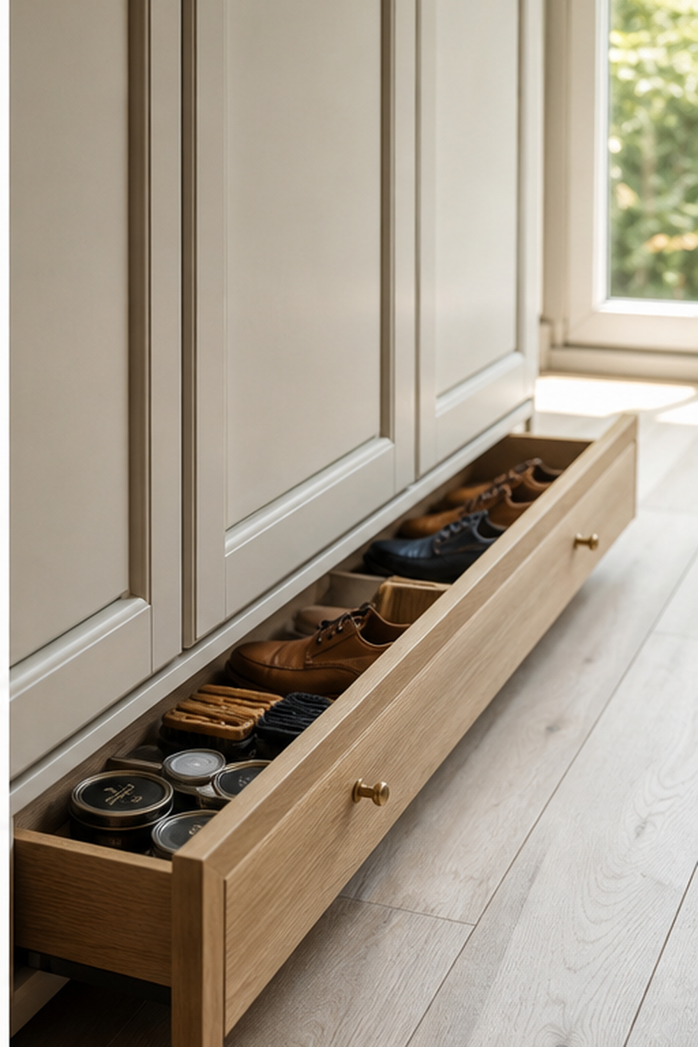 Toe-Kick Storage for wardrobe measurement ideas