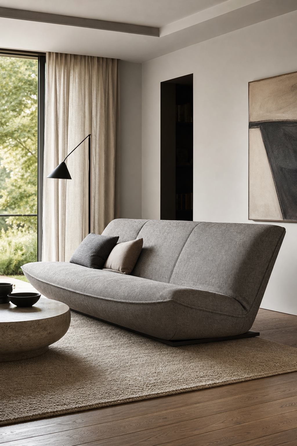 Modern sofa design idea with reclined lounge sofa