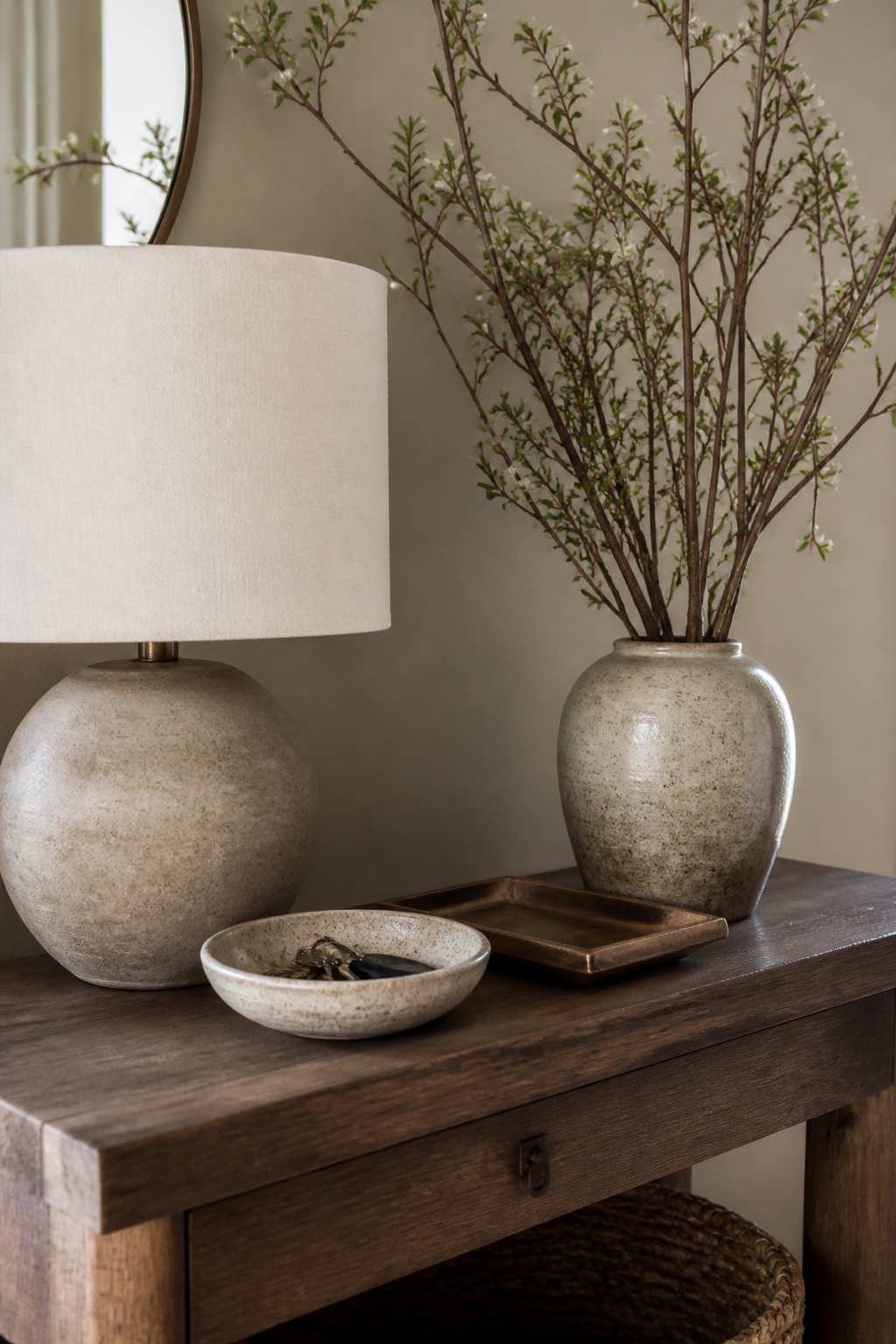 turn a bowl into a key drop for DIY home decor