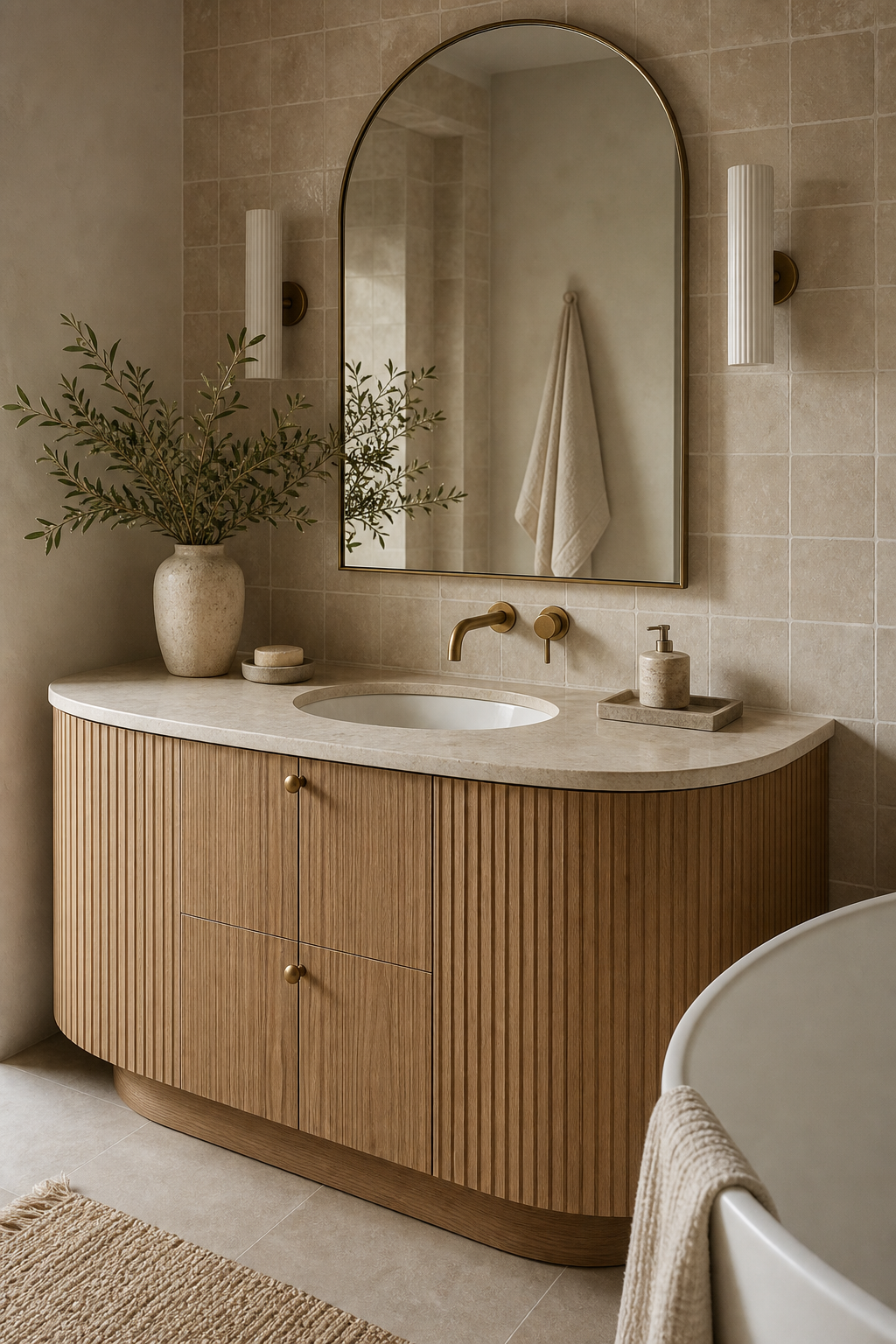 Choose A Curved Vanity