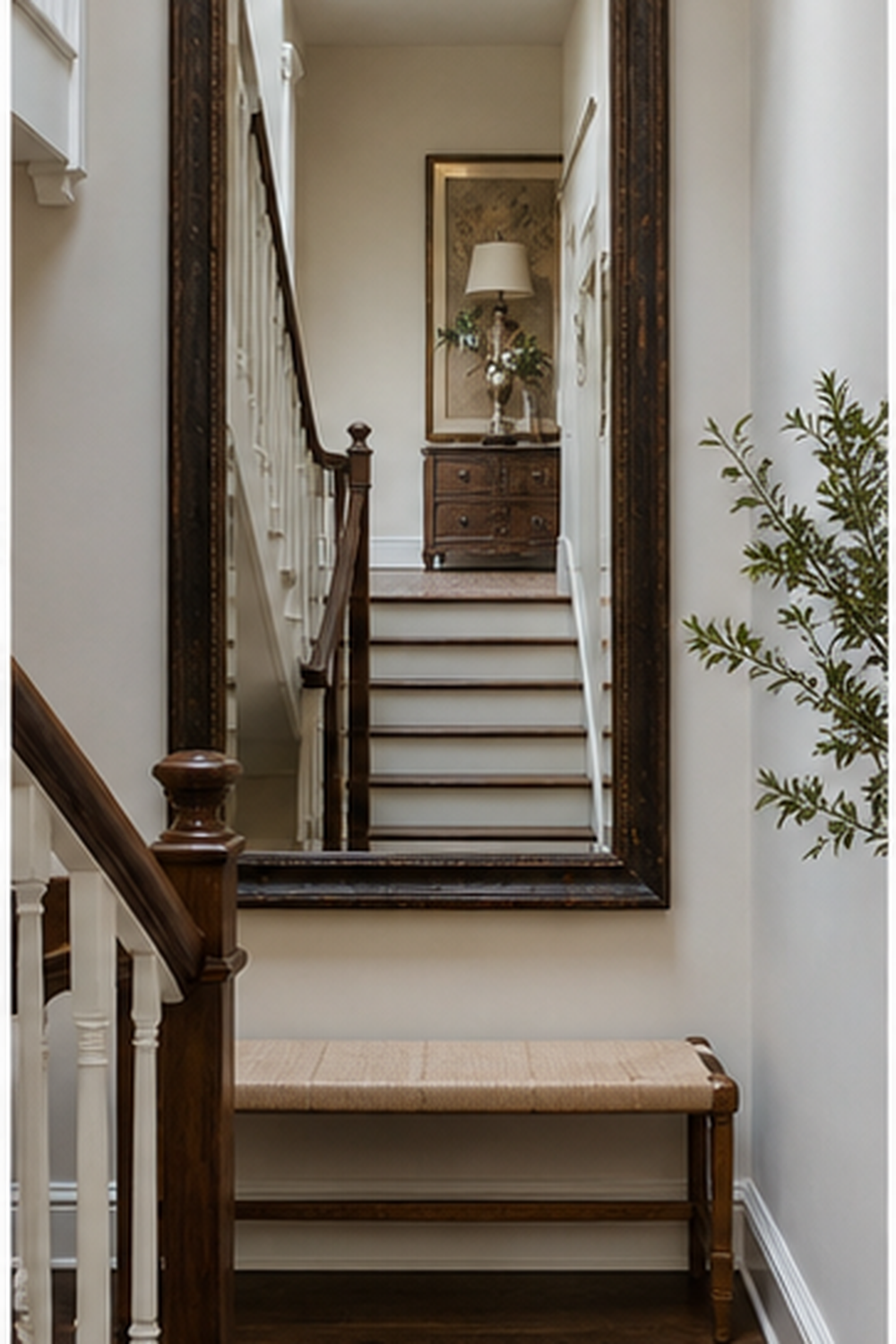 Stair Landing Mirror for picture mirror ideas