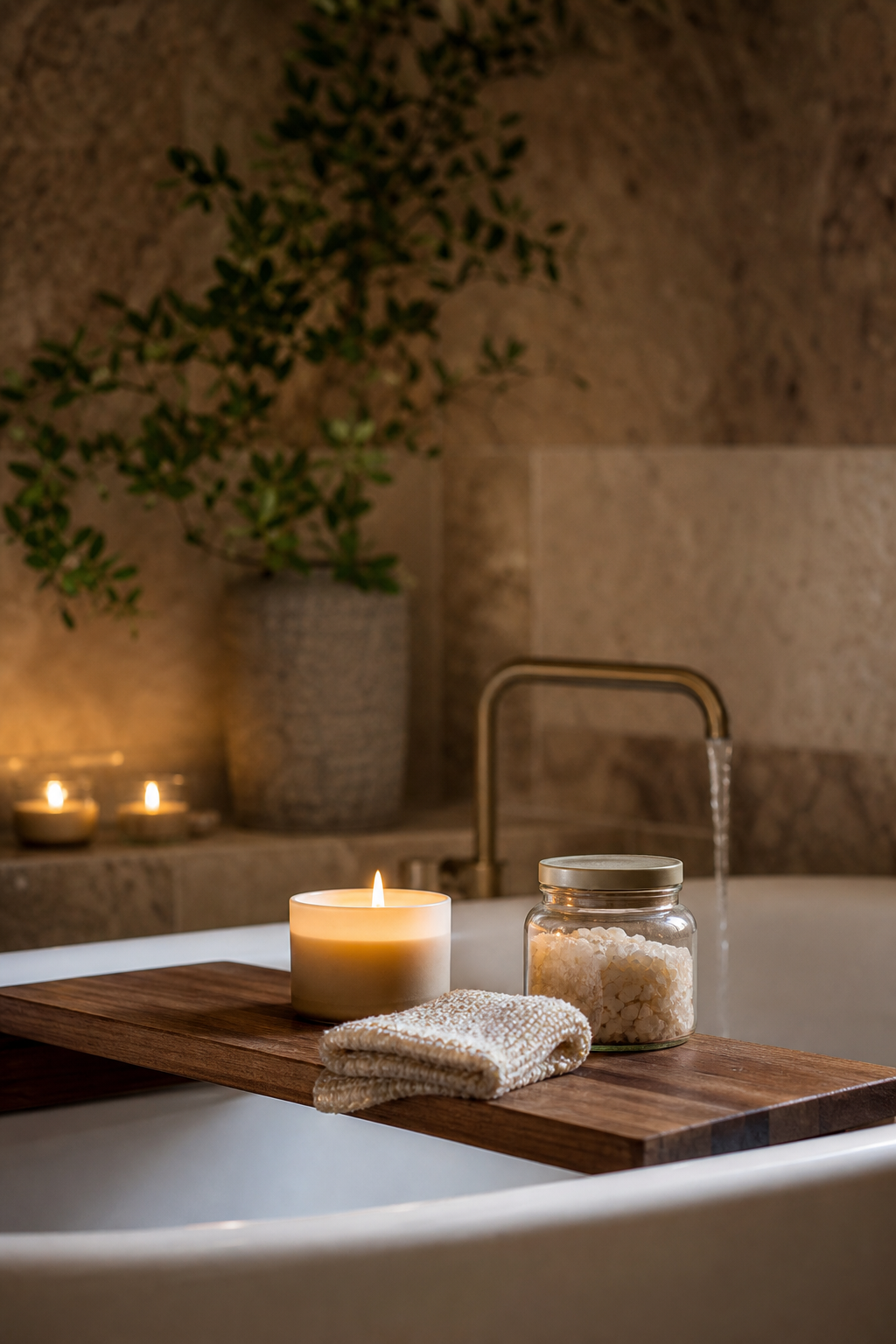 Finish With A Simple Bath Ritual Tray