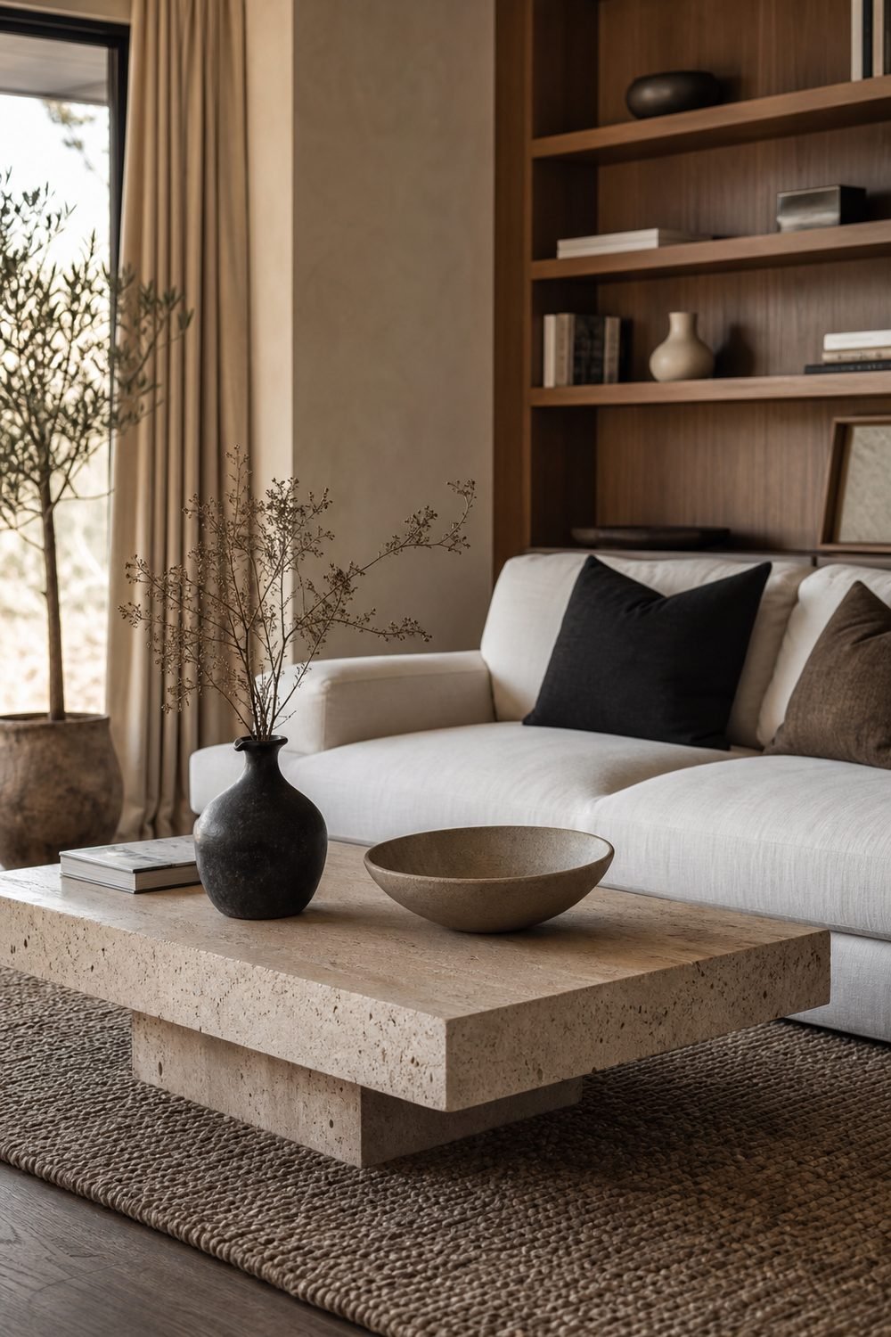 Finish With Greenery At The Edge for L Shape Sofa Living Room Ideas For A Cozy Designer Look