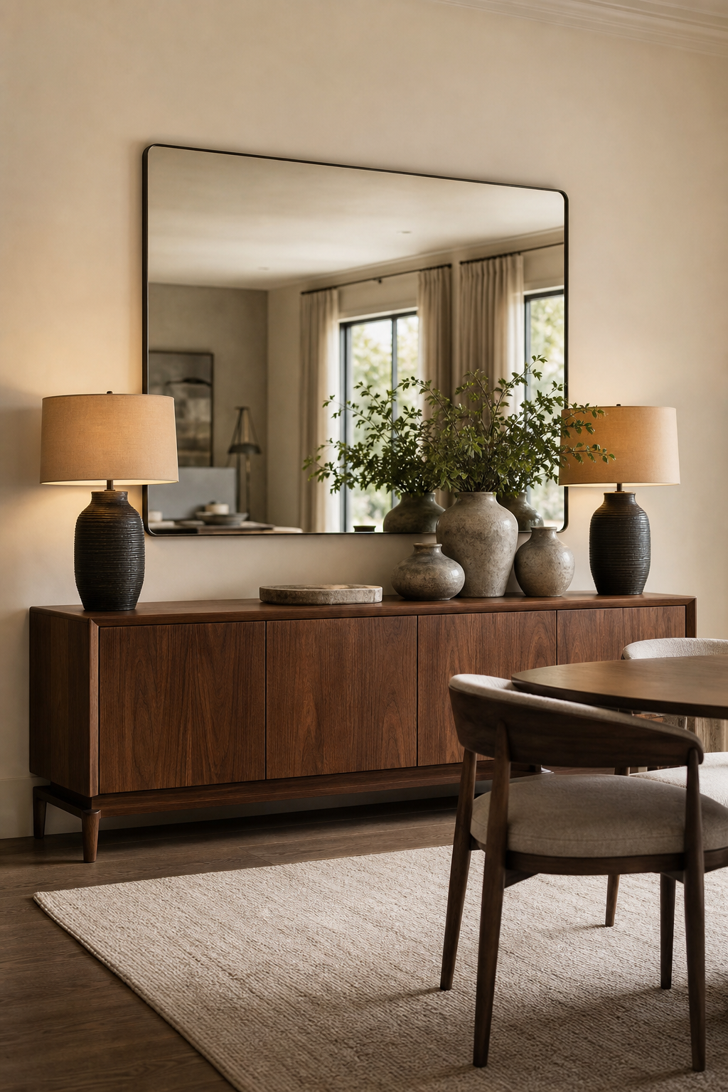 Scale The Mirror To The Furniture for Mirror Design Wall Ideas That Brighten And Elevate Any Room
